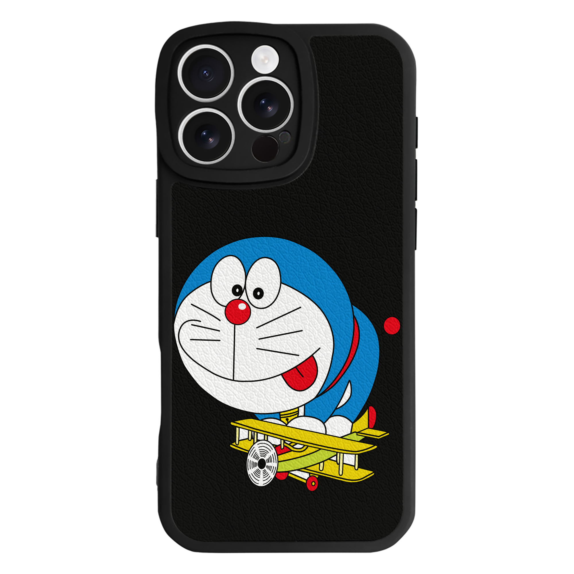 （画像用） ドラえもん Doraemon 【iPhone 16シリーズ対応】シリコンスマホケース（レザー調） 材質：シリコン